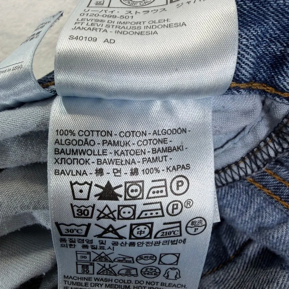 Levis 550 Relaxed Fit Mens Blue‎ Denim Jeans 30x30 Medium Wash 00550-4891